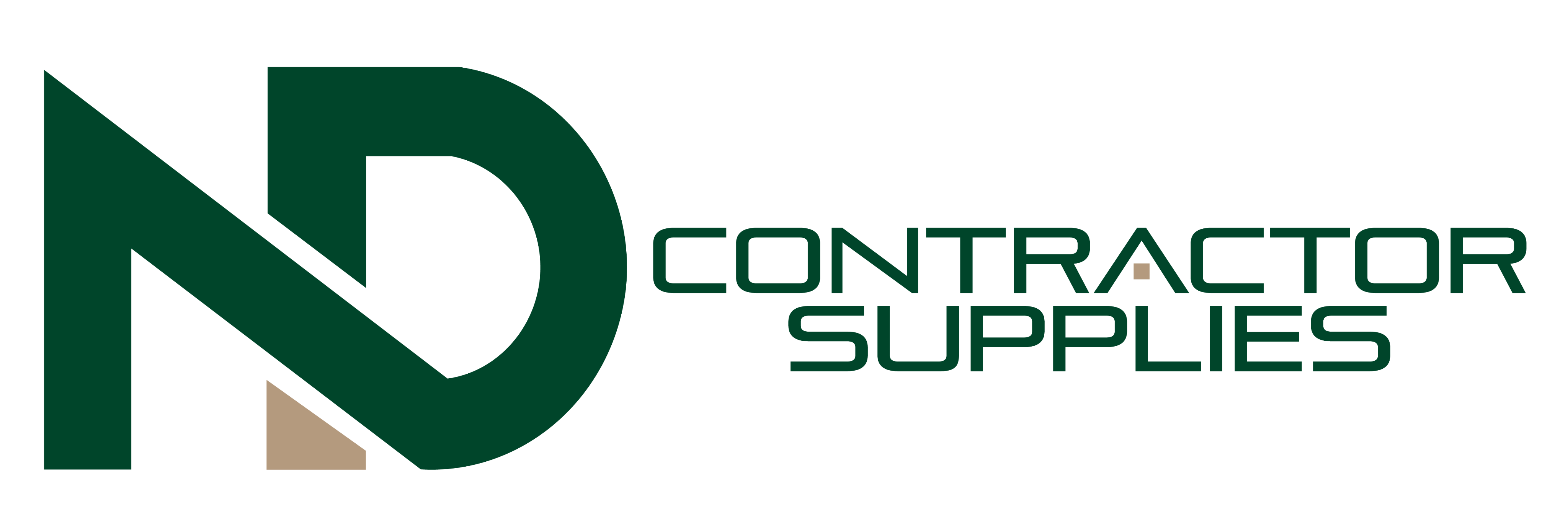 Logo for ND Contractor Supplies for use on light backgrounds
